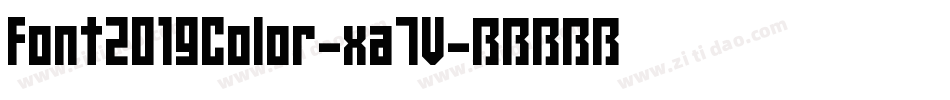 Font2019Color-xa7V字体转换
