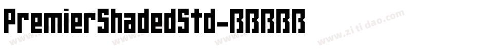 PremierShadedStd字体转换