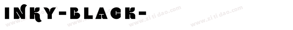 INKy-black字体转换