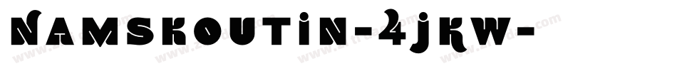 Namskoutin-4jKW字体转换