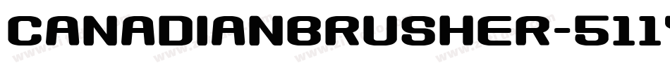 Canadianbrusher-511YG字体转换