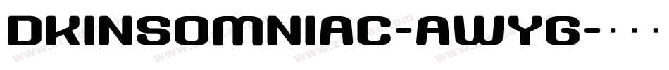 Dkinsomniac-AWYg字体转换