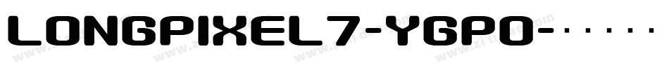LongPixel7-YgPo字体转换