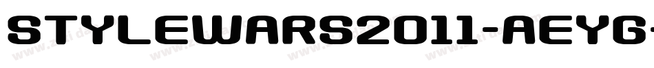 Stylewars2011-aEYg字体转换