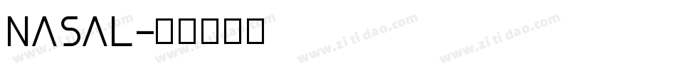 NASAL字体转换