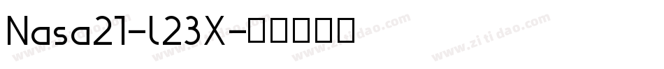 Nasa21-l23X字体转换
