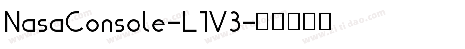 NasaConsole-L1V3字体转换