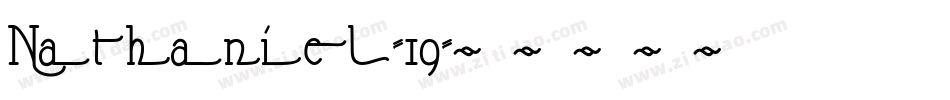 Nathaniel-19字体转换