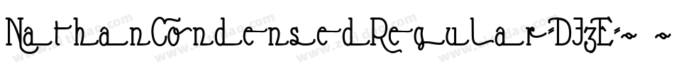 NathanCondensedRegular-DJ3E字体转换