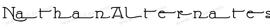 NathanAlternatesExpandedRegular-p9py字体转换