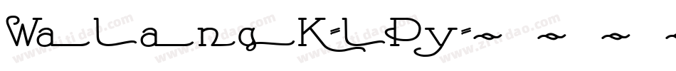 WalangK-lPy字体转换