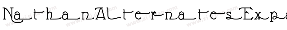 NathanAlternatesExpandedRegular-p9py字体转换