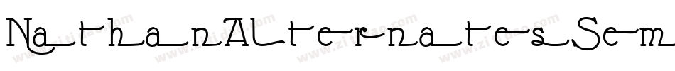 NathanAlternatesSemiExpandedRegular-jRav字体转换