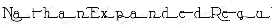 NathanExpandedRegular-VWDy字体转换