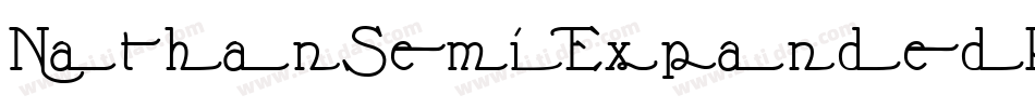 NathanSemiExpandedRegular-JWBB字体转换