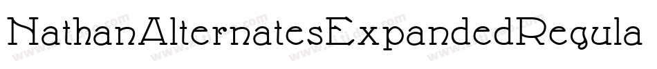 NathanAlternatesExpandedRegular-p9py字体转换