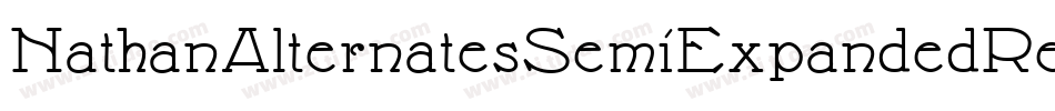 NathanAlternatesSemiExpandedRegular-jRav字体转换