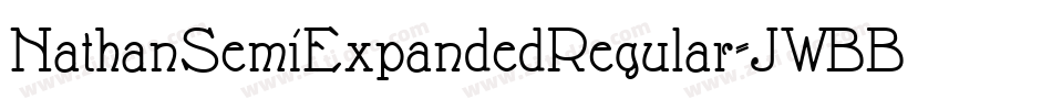 NathanSemiExpandedRegular-JWBB字体转换