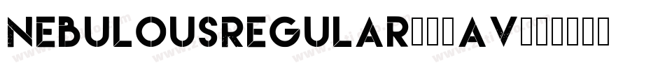 NebulousRegular-54aV字体转换