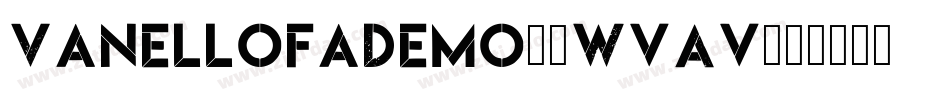 VanellofaDemo-0WvAv字体转换