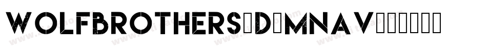 WolfBrothers3D-MnAv字体转换