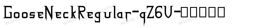 GooseNeckRegular-qZ6V字体转换