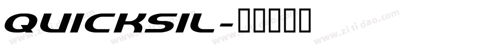 QUICKSIL字体转换