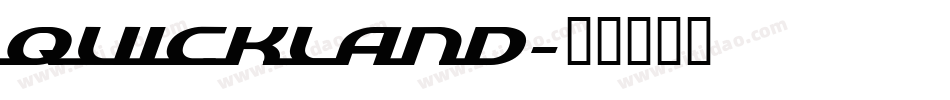 quickland字体转换