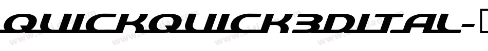 quickquick3dital字体转换