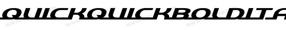 quickquickboldital字体转换