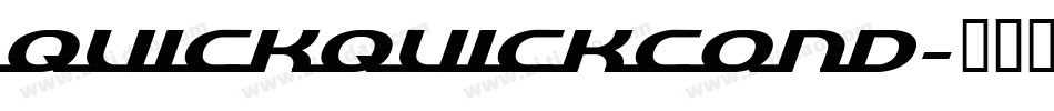 quickquickcond字体转换