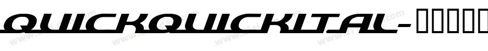quickquickital字体转换