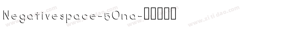 Negativespace-5Ona字体转换
