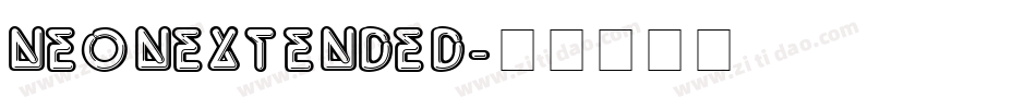 NeonExtended字体转换