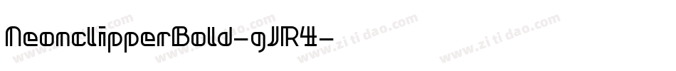 NeonclipperBold-gJR4字体转换