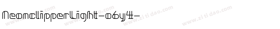 NeonclipperLight-o6y4字体转换