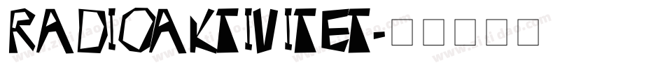 RADIOAKTIVITET字体转换