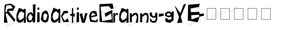 RadioactiveGranny-gYE字体转换