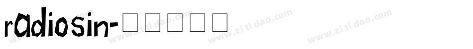 radiosin字体转换