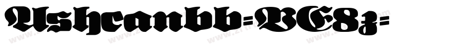 Ashcanbb-VE8z字体转换