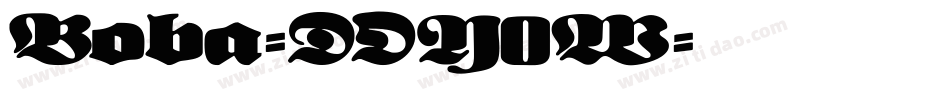 Boba-DOY0W字体转换