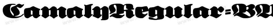 CamalyRegular-BWB0w字体转换