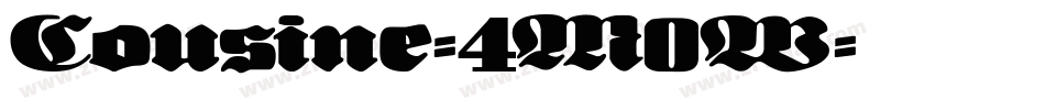 Cousine-4M0W字体转换 Cousine-4M0W字体转换