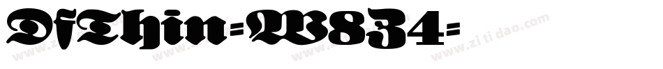 DfThin-W8Z4字体转换