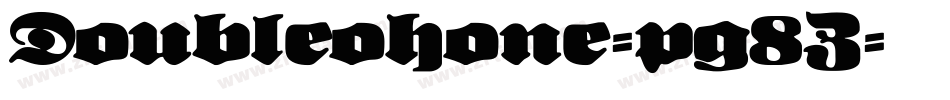 Doubleohone-pg8Z字体转换