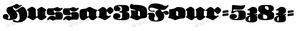 Hussar3dFour-5z8z字体转换