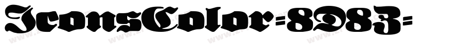 IconsColor-8D8Z字体转换