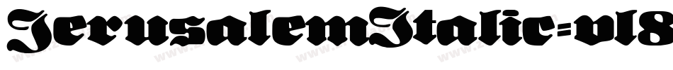 JerusalemItalic-vl8Z字体转换