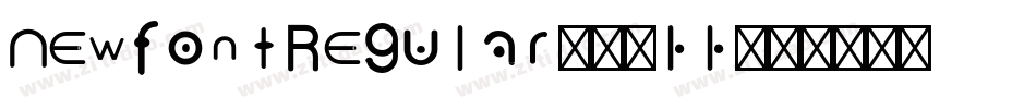 NewfontRegular-66DD字体转换