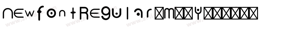 NewfontRegular-M50Y字体转换